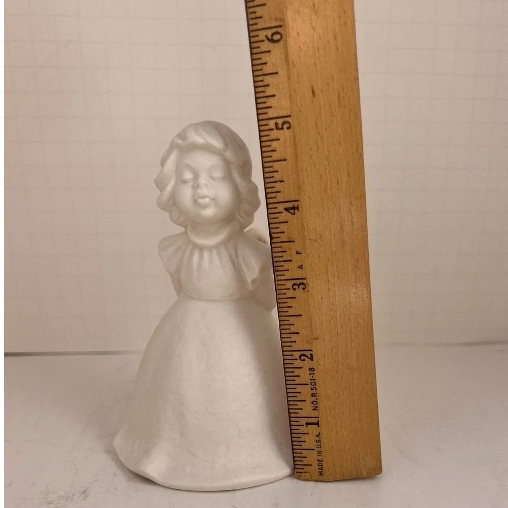 Bell Goebel Bisque Porcelain Girl W Germany Matte White Figure Vintage Decor